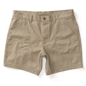 NWT Duck Head Men's 7" Field Canavas Camp Short Khaki 34